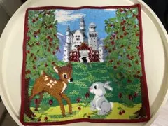 フェイラー FEILER 城 バンビ うさぎ タオルハンカチ 美品
