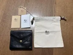 IL BISONTE イルビゾンテ　2つ折り財布　ブラック　極美品　レア