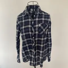 earth music&ecology ネイビー系チェック M