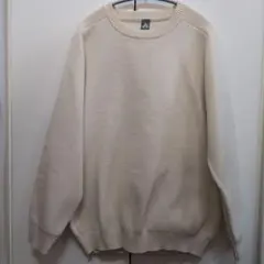 【値下げ中】青山　ニット　アイボリー　L