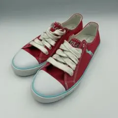 美品！POLO ラルフローレン スニーカー 赤 23cm キャンバスのサムネイル