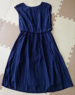 ユナイテッドアローズ　ワンピース　夏　お出かけ　紺色