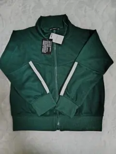 ダークグリーン フルジップジャケット110cm