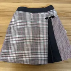 組曲　チェック柄　キュロットスカート　150