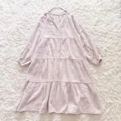 ジェラピケ✨ジェラートピケ　ピンク Vネック 長袖パジャマ　マタニティ