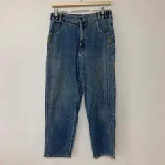 モダンベーシック レディース デニム ジーンズ デニム ブルー 無地 Free