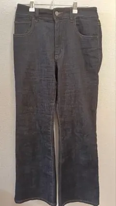 しまむら　〈美品〉フレアデニムパンツ　M