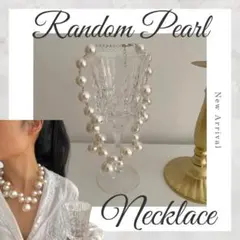 大人気 パール ネックレス 大ぶり 結婚式 前撮り フォーマル 上品 高見え