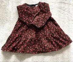 美品　GAP花柄の長袖ワンピース