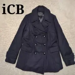 マミ様専用　iCB　カシミヤ混ロングダウンコート　11号　L　濃紺