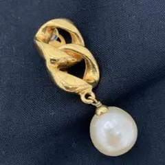 CHANEL ヴィンテージ 93Aココマーク フェイクパール 片耳 イヤリング