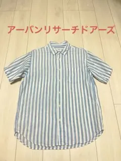 美品　URBAN RESEARCH DOORS 半袖ストライプシャツ