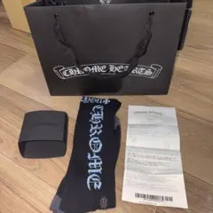 クロムハーツ ストライプソックス 緑 オレンジ 1足 M 新品未使用