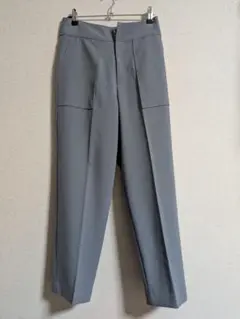 美品　ナノユニバース　センタープレスパンツ　36　Ｓ　オフィスカジュアル　美脚