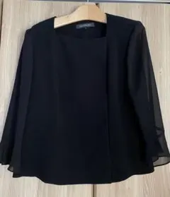 夏用 レディースブラックフォーマル デザインジャケット