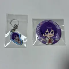 AGF すとぷり ななもり。 オーロラチャーム 缶バッジ 2点セット