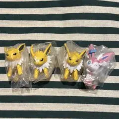 ポケモン　つまんでつなげてマスコット12 サンダース　ニンフィア　4つまとめ売り