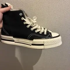 CONVERSE ブラックハイカット　厚底