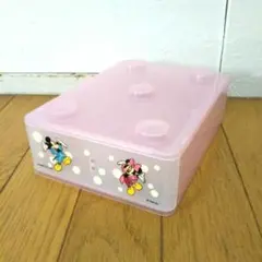 ディズニー　ケース　ミッキー　ミニー　ピンク　道具箱　インテリア　レトロ小物入れ