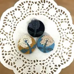 ミナペルホネン　ハンドメイド　ブローチ　3点セット　skip
