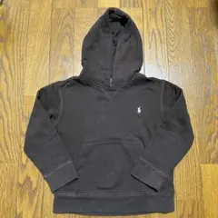 ポロ・ラルフ・ローレン ダークブラウン パーカー裏起毛110トップス