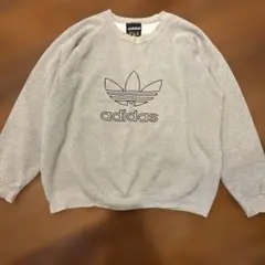 希少❣️oldadidas オールドアディダス　スウェット　USA製　M グレー