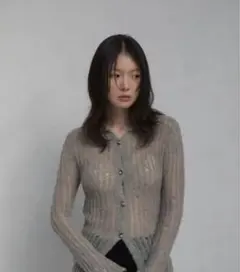 OHOTORO Feather Damage Cardigan