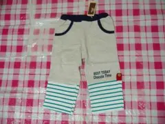 chocola　130ｃｍ新品六分丈パンツ　オートミール色　本体綿100％