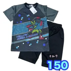 150⭐️新品 ポケモン/半袖　パジャマ メガルカリオ メッシュ　ハーフパンツ