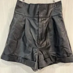 GRL 合成皮革黒ズボン　M