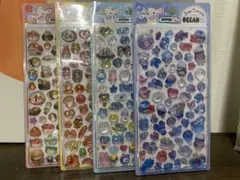 3Dクリスタルシール　4枚　硬いシールのサムネイル
