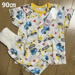 新品　タグ付き　パジャマ　90㎝　半袖　半ズボン　車　ベビー　子供