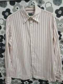 Calvin Klein ストライプシャツ Mサイズ着丈61身幅52