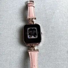 早い者勝ち#キティちゃん スマートウォッチ ピンク USB充電 ケーブル付き