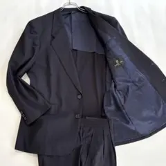美品 ランバン XLサイズ スーツ セットアップ 無地 ネイビー ビジネス