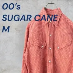 SUGAR CANE ウエスタンシャツ 長袖 レッド チェック Mのサムネイル