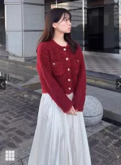 GRL フリージアボタンニットカーディガン[ru1133]