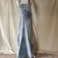70's ビンテージ エプロン 前掛け デニム ワーク ブルー/インディゴ