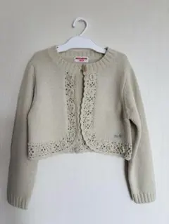 mikihouse ミキハウス ニットボレロ アイボリー 130