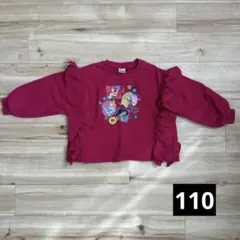 ディズニープリンセス フリル付きトレーナー 110 リトシー リンクアット