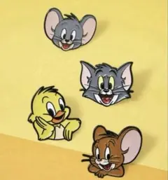 トムとジェリー トム ジェリー タフィー クアッカー ピンズ ピンバッジ 新品