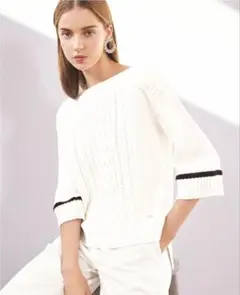 フォクシー　ニットトップ FOXEY(フォクシー) タートルネックニット スカイブルー サイズ 38