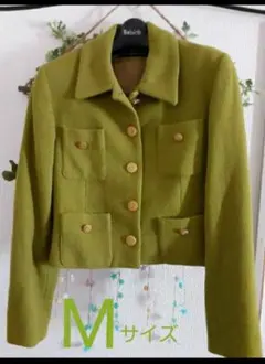 美品✨モーガン☘️ジャケットM ☘️ショート丈 グリーンのサムネイル