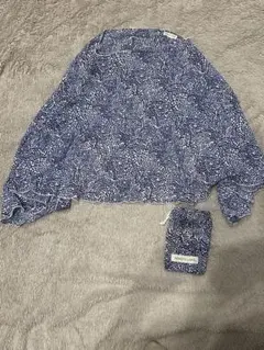 ADAGIO LANES 授乳ケープ ブルー 収納袋付 ダッドウェイ