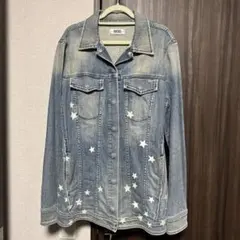 DIESEL デニムジャケット　星柄デニムジャケット　Sサイズ