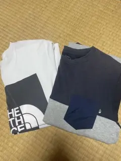 【2着セット】THE NORTH FACE Tシャツ 白M / 切替 Lのサムネイル