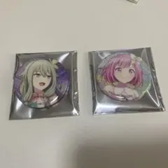 鳳えむ.草薙寧々　グリッター缶バッチ　イベントイラストコレクション