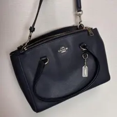 コーチ 2ウェイ バッグ ショルダー　紺色　ネイビー　coachのサムネイル