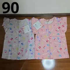 新品未使用　アンパンマン　半袖トップス　Tシャツ　90　双子　女の子
