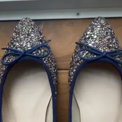 DIANA グリッター フラットシューズ 24cm